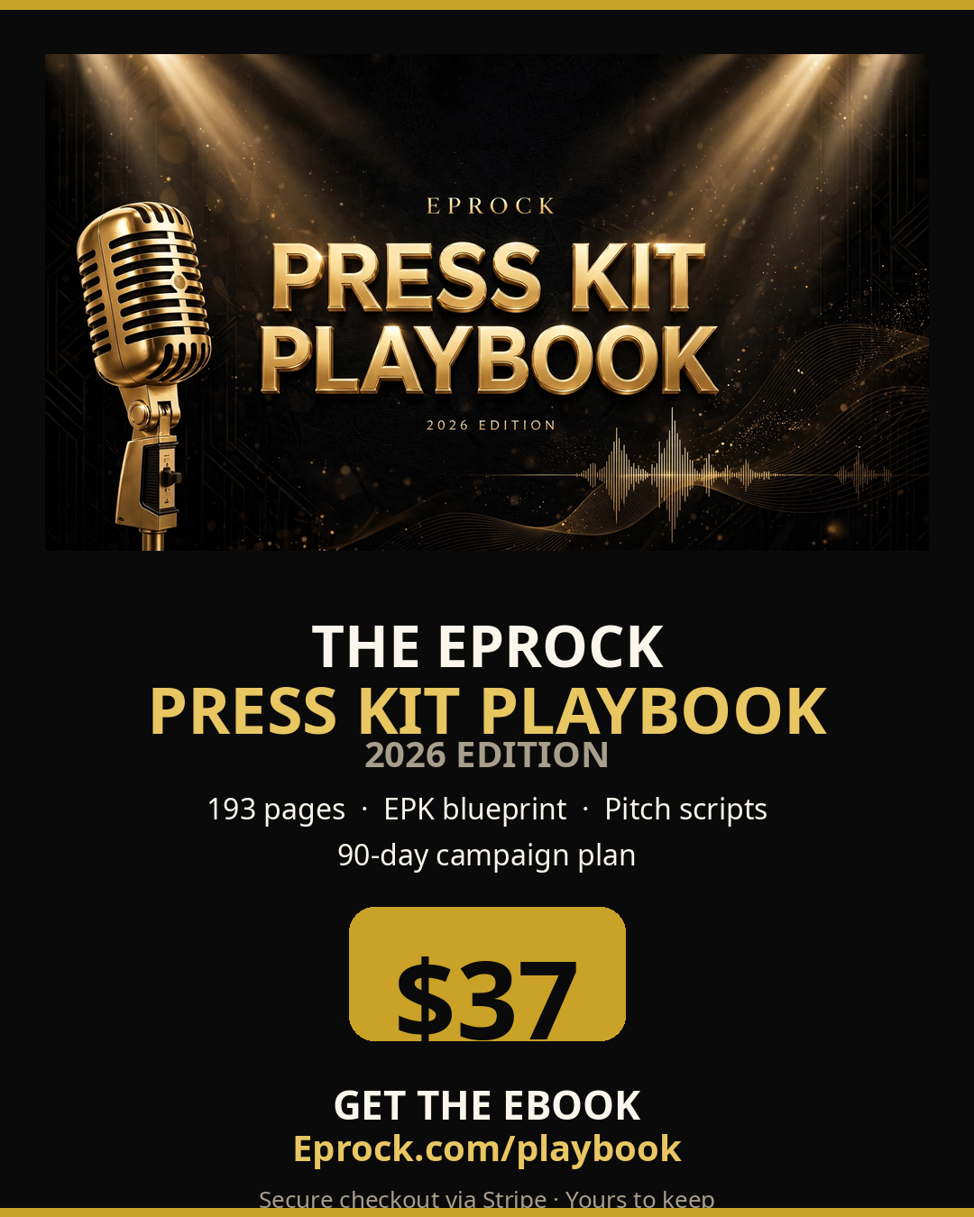 The Eprock Press Kit Playbook — 2026 Edition cover